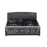 Estufa De Mesa Avellana Haceb Torre Mixta 3x1 Gas Propano 9002120 Plata