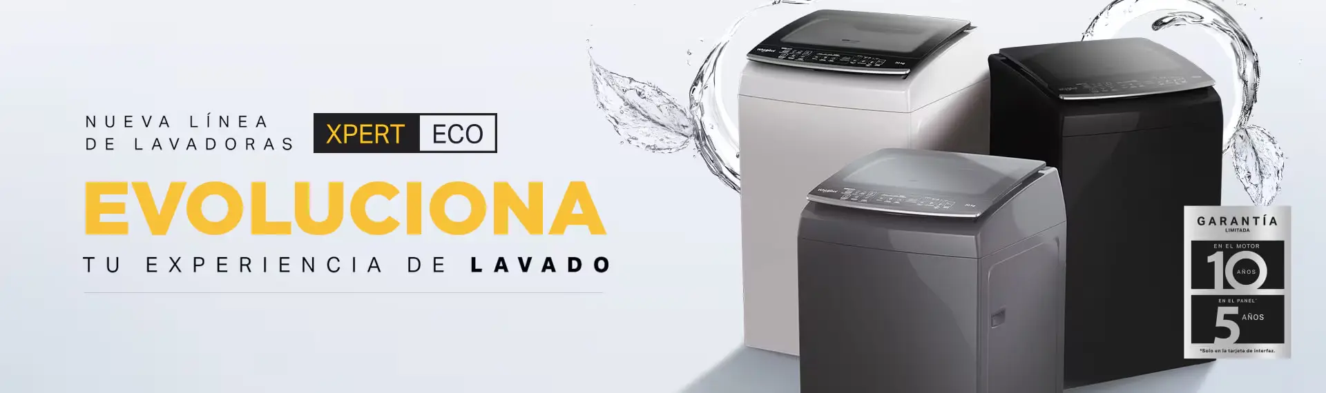 Lavadoras Carga Superior Whirlpool Nueva Línea Xpert Eco