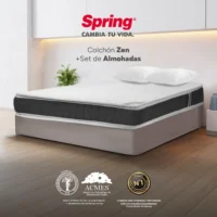 Combo Colchón ZEN Doble 140 x 190 cm + Set de Almohadas