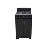 Estufa Gabinete Torre Negra  50 Cm Gas Natural Haceb
