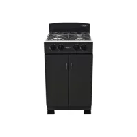 Estufa Gabinete torre negra 50 cm gas propano Haceb