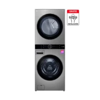 Washtower LG 22kg/22kg Plata Aidd Thinq WK22VS6P
