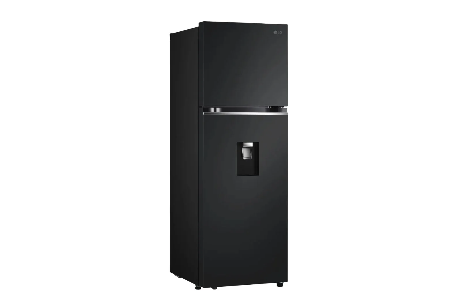 Nevera LG Congelador Superior 334L Negro Mate DoorCooling