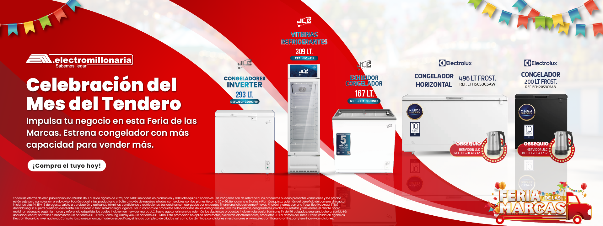 Congeladores jlc y Electrolux