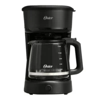 Oster Cafetera 12 Tazas con Filtro Reutilizable, Botón Luz, Pausa y Servir, Negro BVSTDCS121B